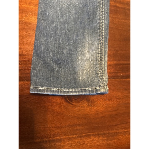 Hydraulic Distressed Jeans Women's Size 5/6 Med Wash Bootcut Embroidered Pockets - Picture 4 of 11